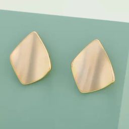 Kushal's Fashion Jewellery Gold Polished Trendy Earrings for Women-picture-21