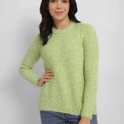 Allen Solly Green Self Design Sweater-image-55