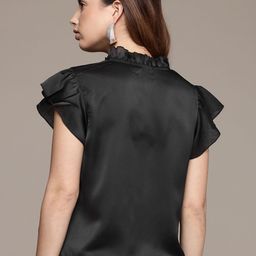 French Connection Flutter Sleeves Ruffles Top image 5
