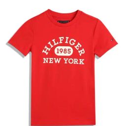 Tommy Hilfiger Orange Printed Cotton Jersey Boys T-Shirt-picture-47