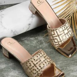 Carlton London Women's Gold Ethnic Sandals-image-91