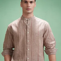HIGHLANDER Men Opaque Striped Casual Shirt-image-44