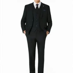 Van Heusen Green Slim Fit Checks Four Piece Suit-image-14