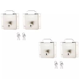 Atom Zinc Alloy and Brass Silver Glossy Finish Deadbolt Lock, DL-CUPBOARD-SS-18-104 (Pack of 4)-20
