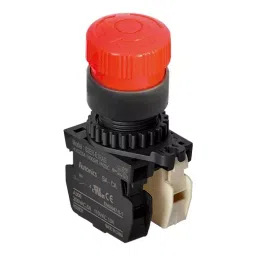 Autonics 110 V AC 6 A Red D30 Long Head, Non-illuminated Emergency Stops Switches, S2ER-E1RAB (Pack of 10 Piece)-10