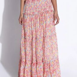 Showoff Multicolor Regular Fit Floral Print Skirt-picture-16