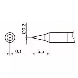 Hakko Soldering Tip Replacement T50 Series D Type, T50-D02 (10 LOTS) (Pack of 10)-image-78