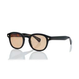 Shisen Fox Orange Gradient Oval Unisex Sunglasses-image-99