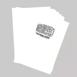 TECHDELIVERS PCB toner transfer paper, Glossy Paper A4 size (Pack of 50) image 1