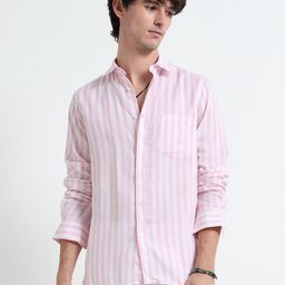 MARTIN SMITH Men Comfort Striped Casual Shirt-image-15