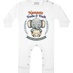 Arvesa Namaste Dada Dadi Printed Bodysuit-picture-22