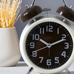 The Better Home Coffee Brown & White Alarm Clock-18