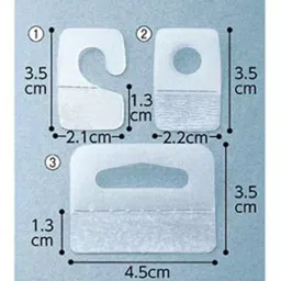 AS ONE One-Touch Hanger W4.5×H3.5 cm, 61-291-9-3 (Set of 480 pcs)-9