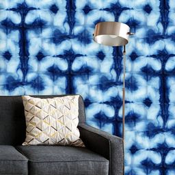 ArtzFolio Printed UV-Resistant Anti-Bacterial Shibori Indigo ColorsPeel & Stick Wallpaper-image-69