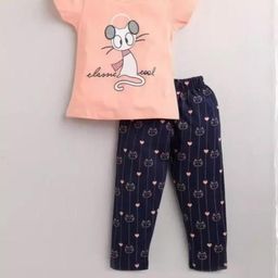 CUTEVIBE Girls Printed Top with Pyjamas-picture-15