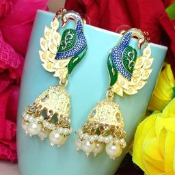 DIVASTRI Contemporary Jhumkas Earrings-image-31