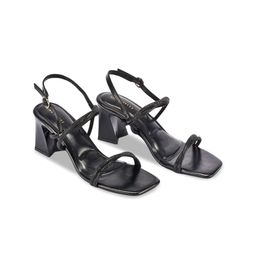 Lino Perros Women Solid Embellished Block Heels Sandals With Western - Embellished-17