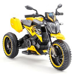 Babyhug KTM Three Wheel Battery Operated Ride On Bike - Yellow-18