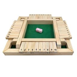 SYNCO Wooden Shut The Box Dice Game - Multicolor-21