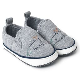 Mi Arcus 100% Cotton Text Designed Booties - Grey-image-73