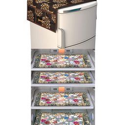 Dakshya Industries Fridge Top Cover and Fridge Mat Combo Set of 5-picture-40