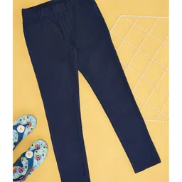 Pantaloons Junior Solid Leggings - Navy Blue-picture-20