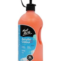 Mont Marte Acrylic Colour Paint 1 Litre - Orange-25