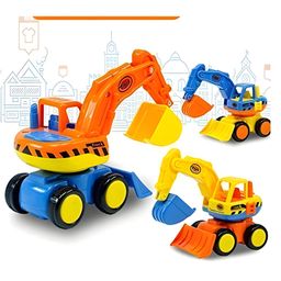 Negocio Unbreakable Toys Cartoon Truck Bulldozer Real Type Activity Model for Children Pretend Role Play-Pack of 1 Color May Vary-13
