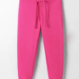 UCB Cotton Blend Knit Full Length Solid Track Pant - Pink-picture-47