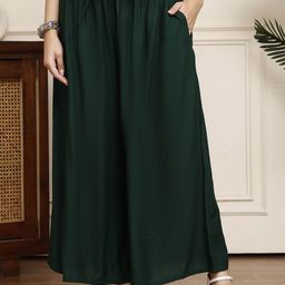 Valles365 by S.C. Women Flared Ethnic Palazzos-image-26