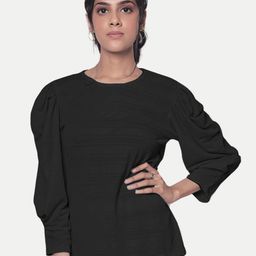Radprix Women Puff Sleeve Cotton Top-image-91