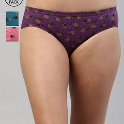 Feelings Women Pack of 3 Assorted Cotton Hipster Briefs AMELIE2PLIE102_XXL-image-98