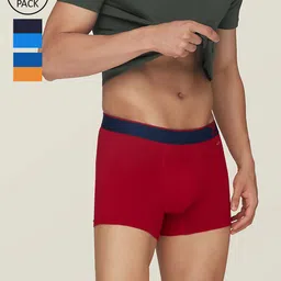 XYXX Men Pack Of 3 Traq Silver Cotton Trunk-12