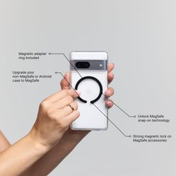 PopSockets Adapter Ring for MagSafe®, Magnetic Adapter for Android, Magnetic Phone Attachment Ring - Black image 2