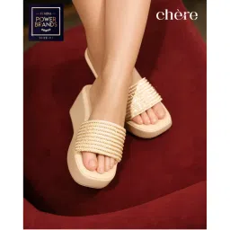 CHERE Golden Embellished Wedge Heels-picture-27