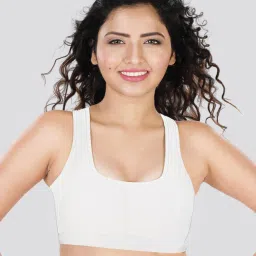 Dermawear SB-1101 Padded Non-Wired Sports Bra SB-1101 - White-picture-14