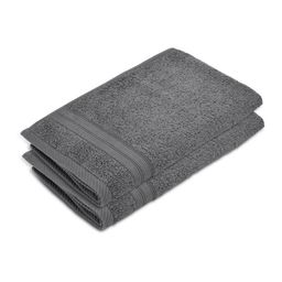 Layers Be Bold Grey 2 Pieces Pure Cotton 450 GSM Hand Towels-picture-19