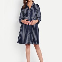 Aaruvi Ruchi Verma Women Black Maternity Dress-image-43