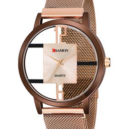 Gopal Shopcart Unisex Bracelet Style Straps Analogue Watch GR_1051_6to12_openBrown_maganet-image-73
