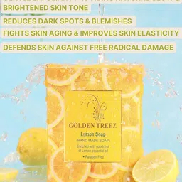 Golden Treez Set Of 3 Lemon Glycerine Soap- 115 ml Each image 4