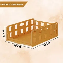 Kuber Industries Brown Set of 6 Reusable Drawer Organiser Organisers image 3