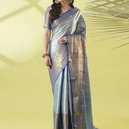 VILLAGIUS Woven Design Kanjeevaram Saree-34