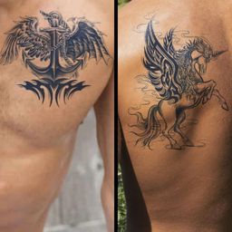 LICK Set Of 2 100% Plant-Based Realistic Semi Temporary Body Tattoos-75