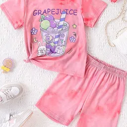 YK Girls Printed Pure Cotton Clothing Set-picture-49