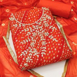 Blissta Printed Unstitched Dress Material-picture-34