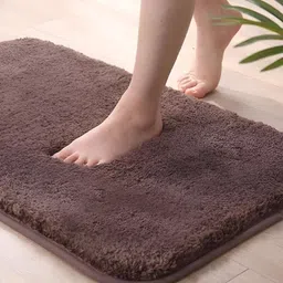 GBL COLLECTION Brown Cotton Water Resistant Floor Mat-image-68