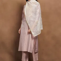 Melange by Lifestyle Embroidered Dupatta with Thread Work-49