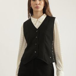 Iconic Pure Cotton V-Neck Waistcoat-image-15