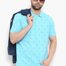 MERRIMENT Men Printed Polo Collar T-shirt-image-77