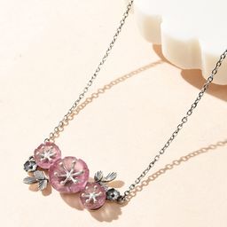 Studio Voylla 925 Sterling Silver Rhodium-Plated Mio Oxidised Beaded Minimal Necklace-image-43